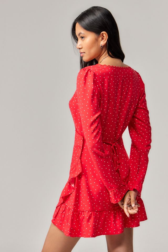 Light Before Dark Dara Polka Dot Wickelkleid #3