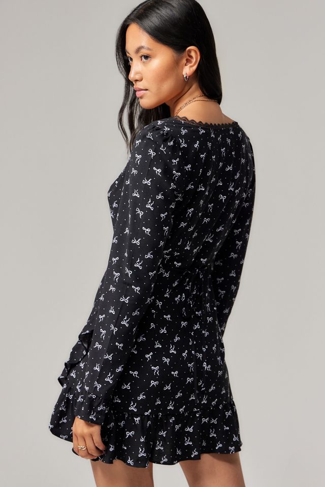 Light before Dark Dara Bow Wrap Dress  #3