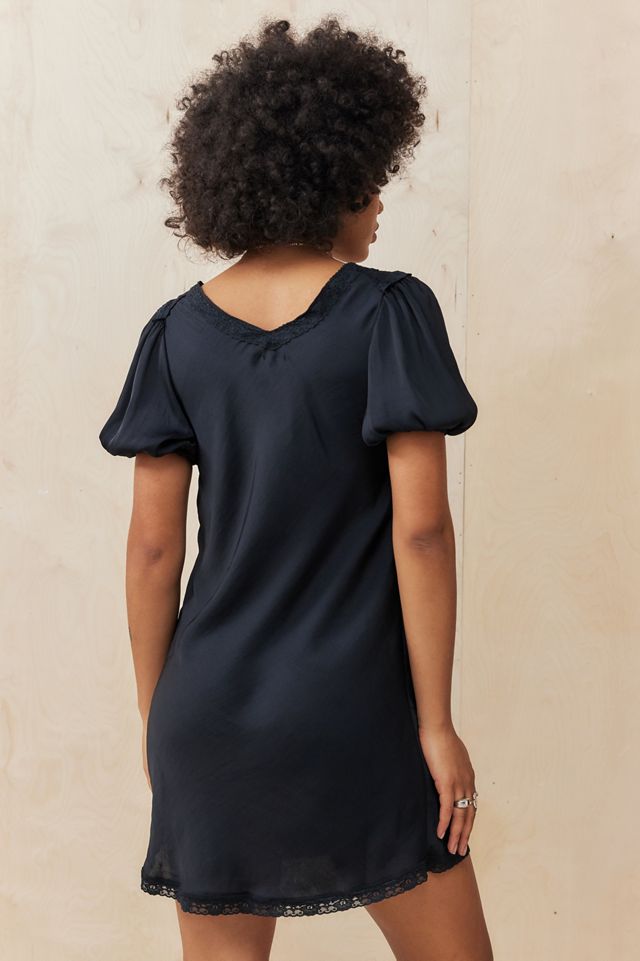 Robe courte babydoll à appliqué noeud Kimchi Blue Noa #3