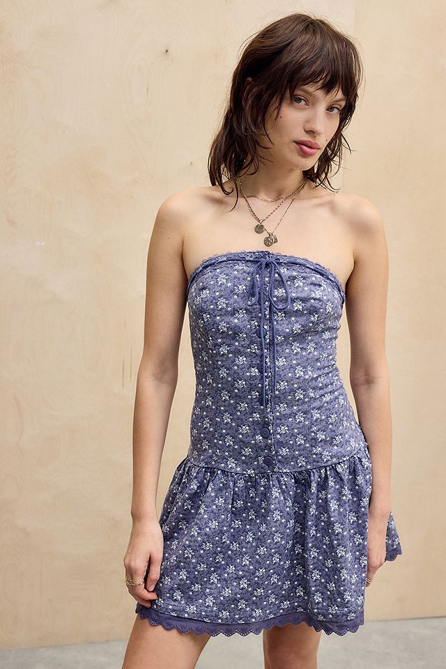 kimchi blue strapless floral dress Urban Outfitters Addison NWT Kimchi Blue Urban Outfitters