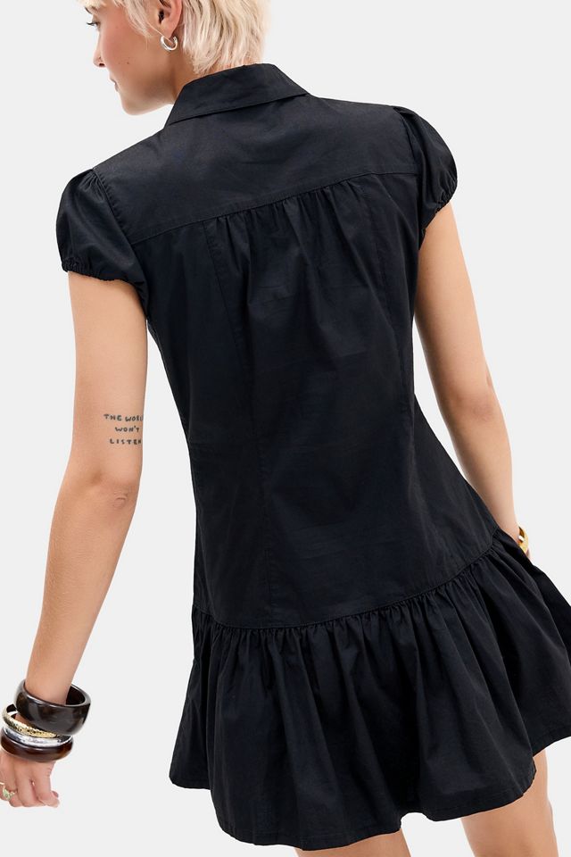 UO Margot Gewaschenes Schößchenkleid #3