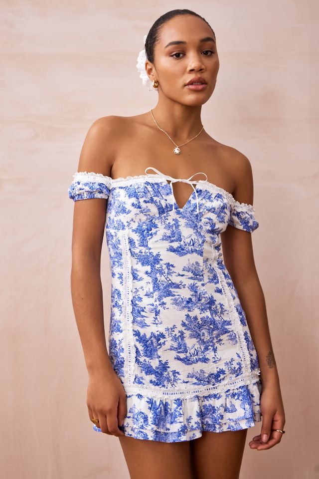 Kimchi Blue Francesca Off The Shoulder Mini Dress