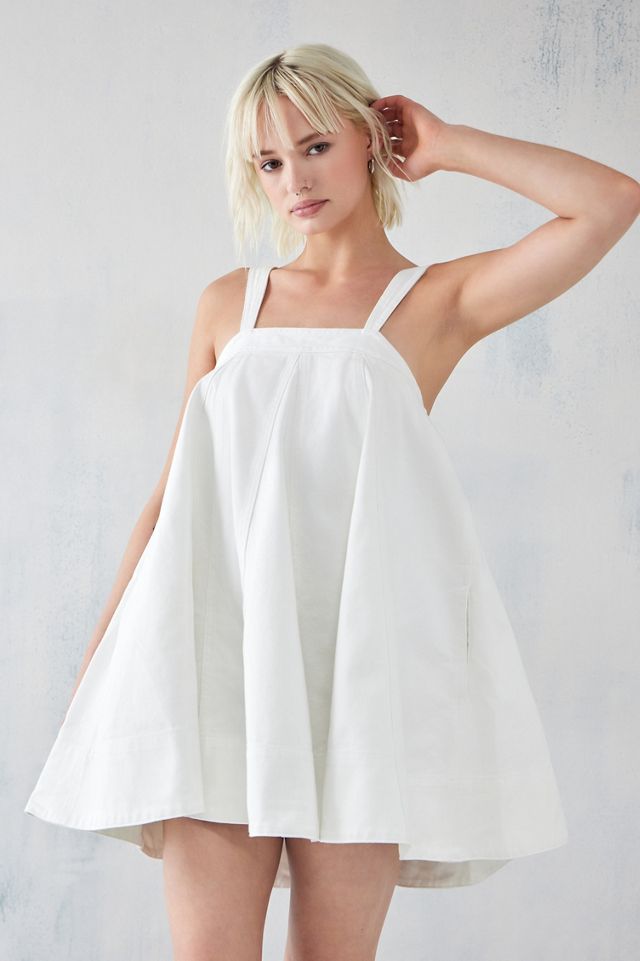 bdg joelle denim dress BDG Joelle Denim Shapeless Mini Dress