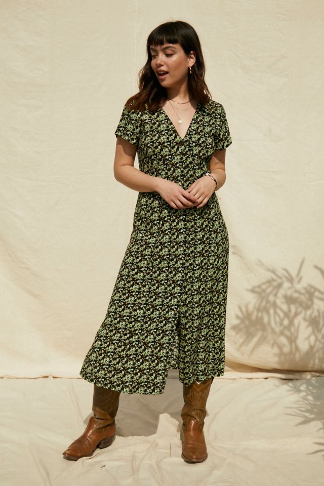 Urban outfitters store black floral dress