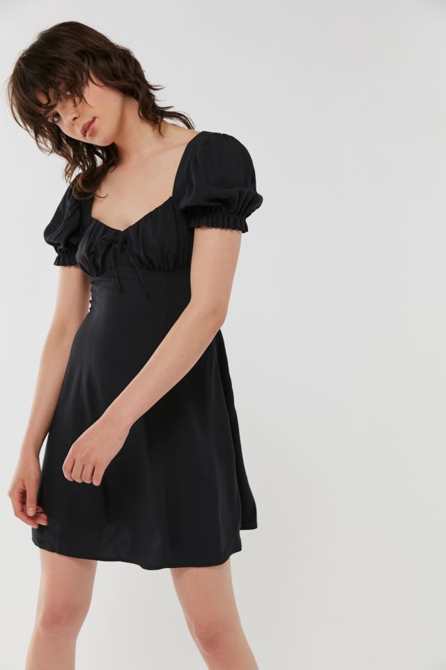 Uo cassia puff sleeve mini dress sales