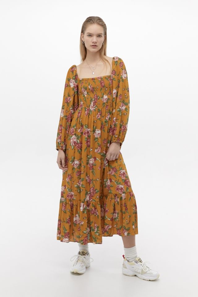 Urban outfitters 2024 orange floral dress