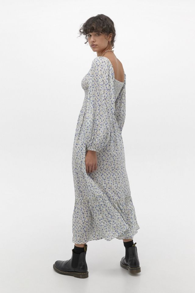 UO - Robe midi smockée imprimé floral Odila #1