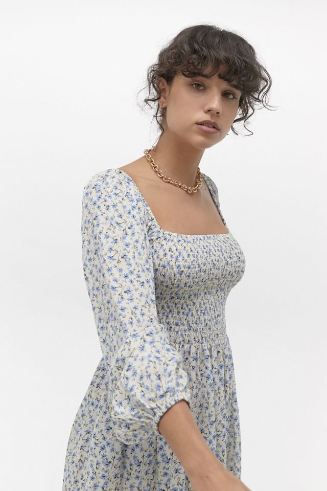 UO - Robe midi smockée imprimé floral Odila #2