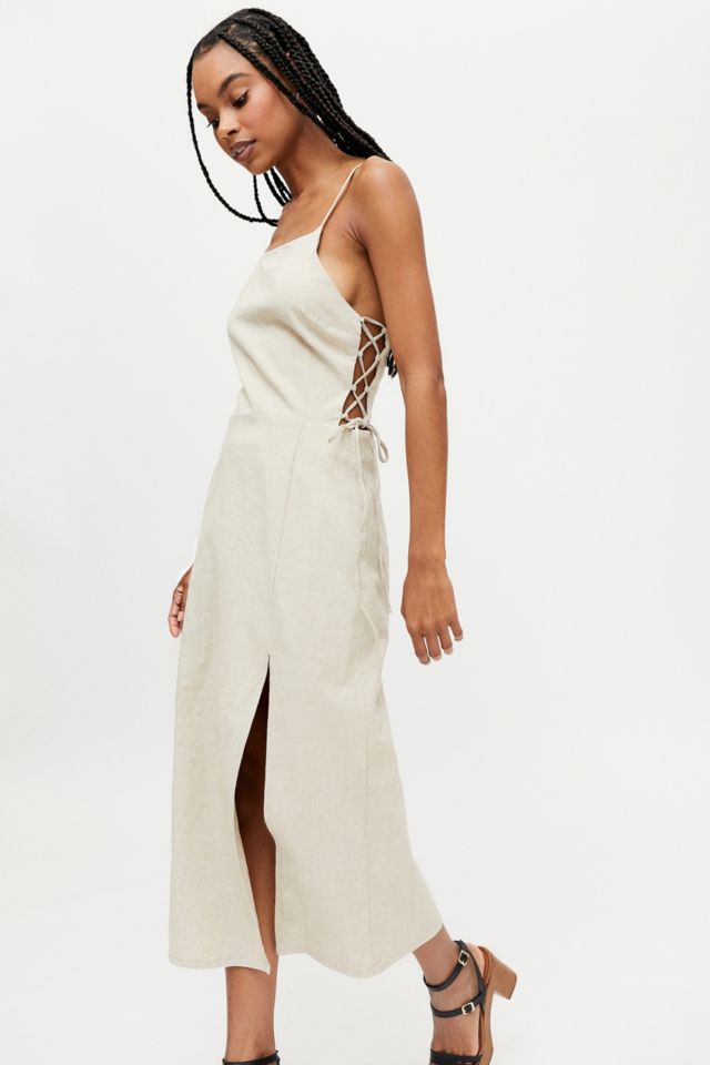 Urban outfitters white hot sale linen dress