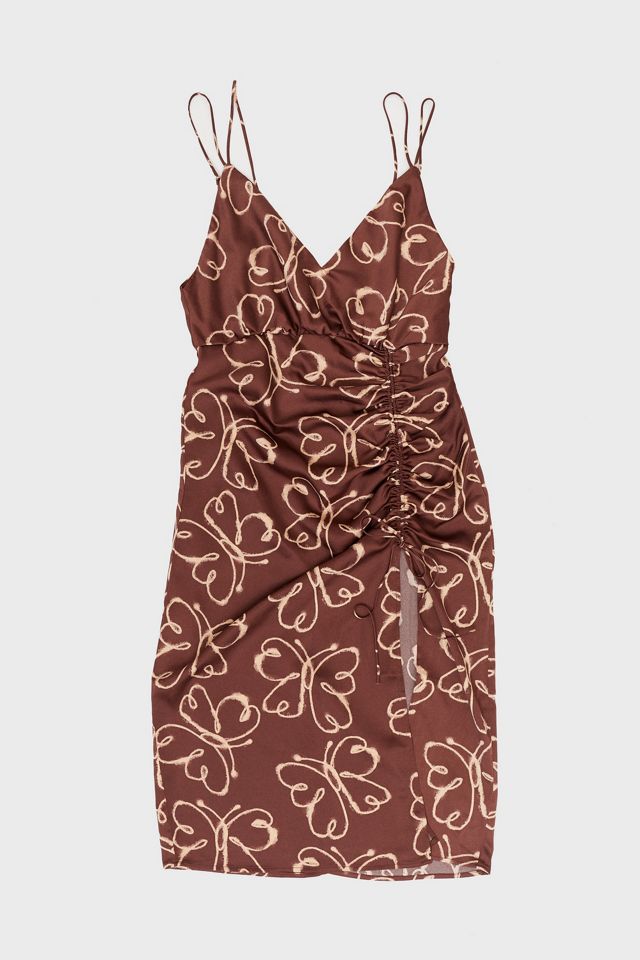 urban outfitters brown butterfly dress Women's Chunky Block High Heel Ankle Boots Round Toe Short Booties Dress Shoes