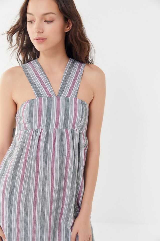 Urban Outfitters – Midikleid „Santana“ im Streifendesign #1