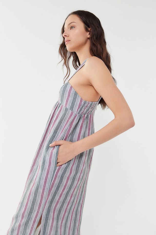 Urban Outfitters – Midikleid „Santana“ im Streifendesign #3