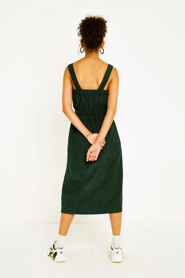 UO Cordelia Printed Corduroy Midi Dress | Urban Outfitters UK