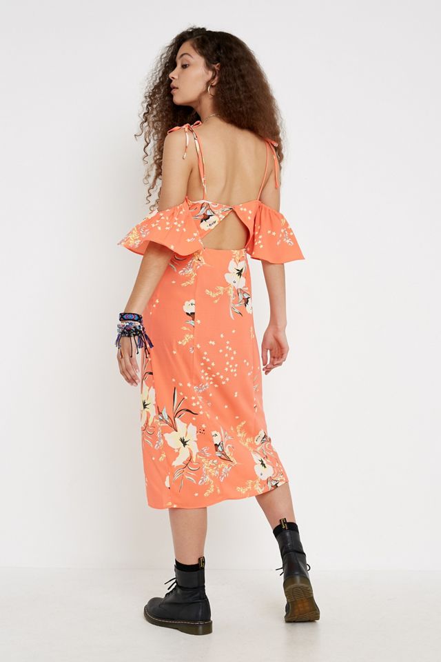 UO Boardwalk Off-The-Shoulder Midi Dress #1