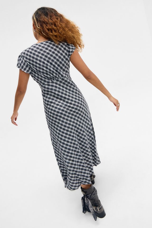 BDG Alex Check Midi Shirt Dress #3