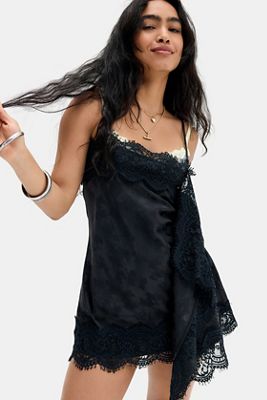 Light Before Dark Fleur Jacquard Mini Slip Dress