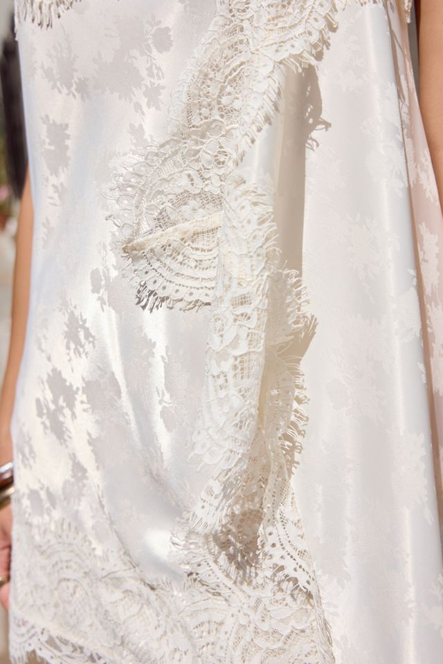 Light Before Dark Fleur Jacquard Mini Slip Dress #3