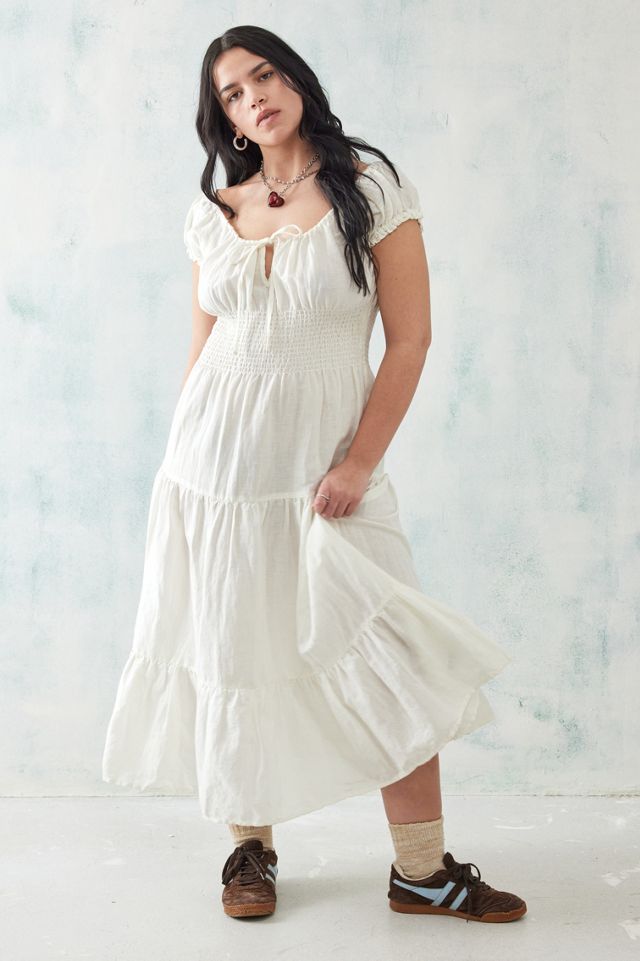 UO Ella Leinen Midi Kleid #4