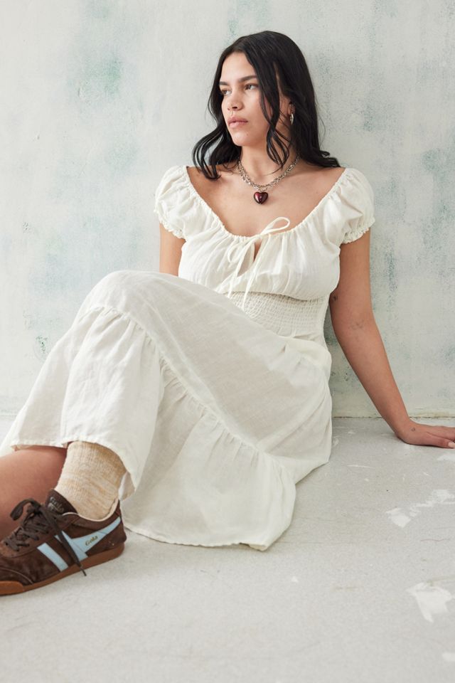 UO Ella Leinen Midi Kleid #7