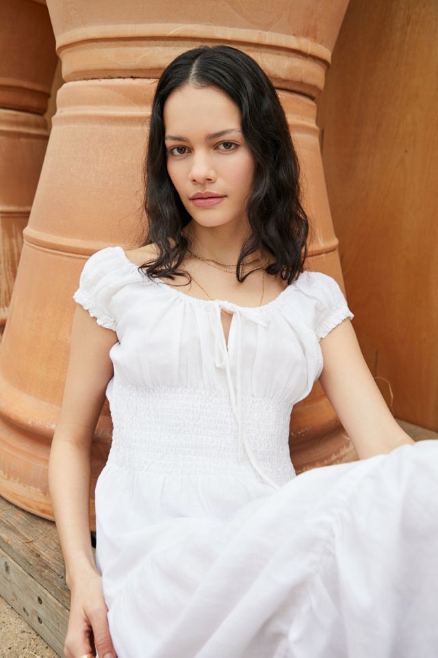 UO Ella Leinen Midi Kleid #3