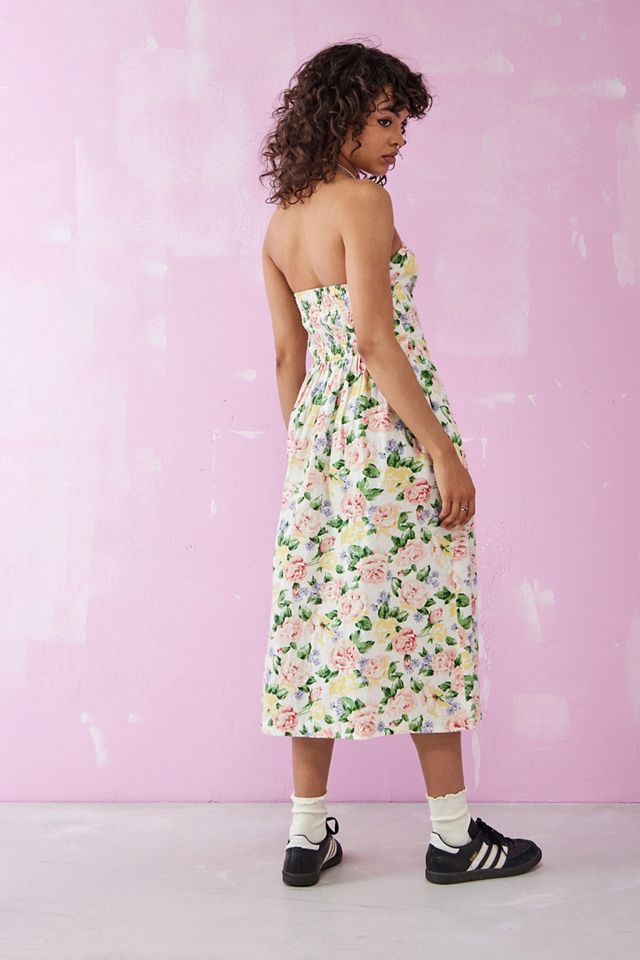 chinese dress ladies Lisbeth Midi Dress - Blue Floral