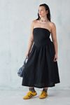 chinese dress ladies Odette Floral-print Halterneck Midi Dress, S / Pink