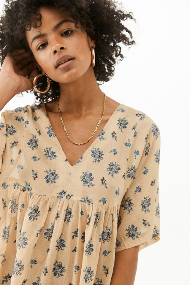 UO Anne Voile Smock Mini Dress #2