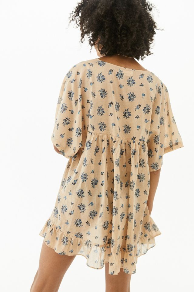 UO Anne Voile Smock Mini Dress #3