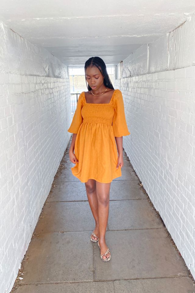 Urban outfitters best sale orange dress