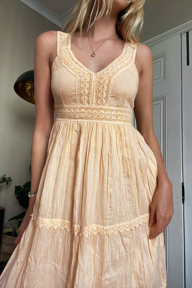 UO Florrie Encaje Trim Vestido Midi #2