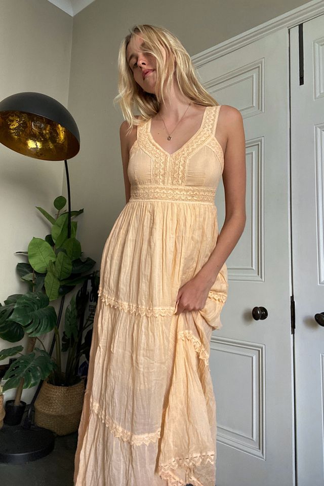 UO Florrie Encaje Trim Vestido Midi #3