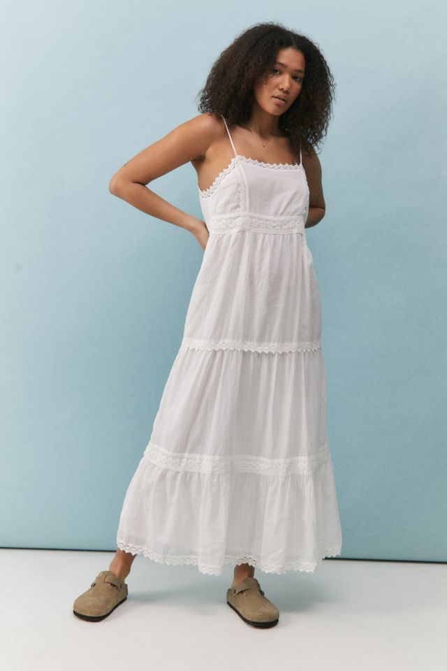 Urban outfitters 2025 white maxi dress