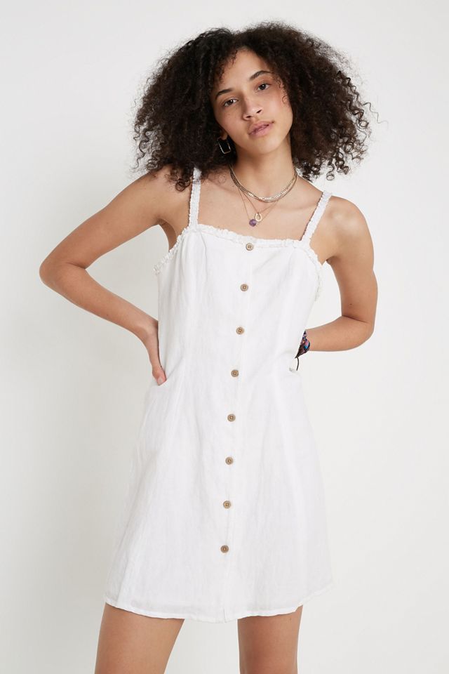 Urban Outfitters – Ärmelloses Minikleid „Fifi“ aus Leinen #2
