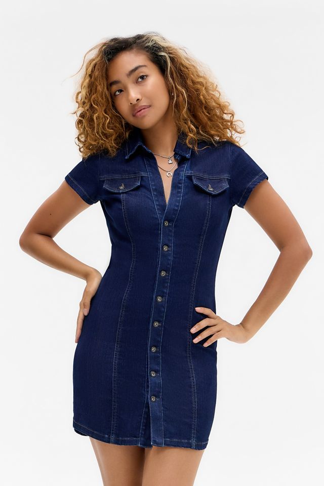 BDG Polly Denim Mini Dress #2
