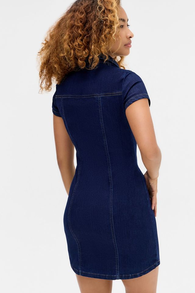 BDG Polly Denim Mini Dress #3