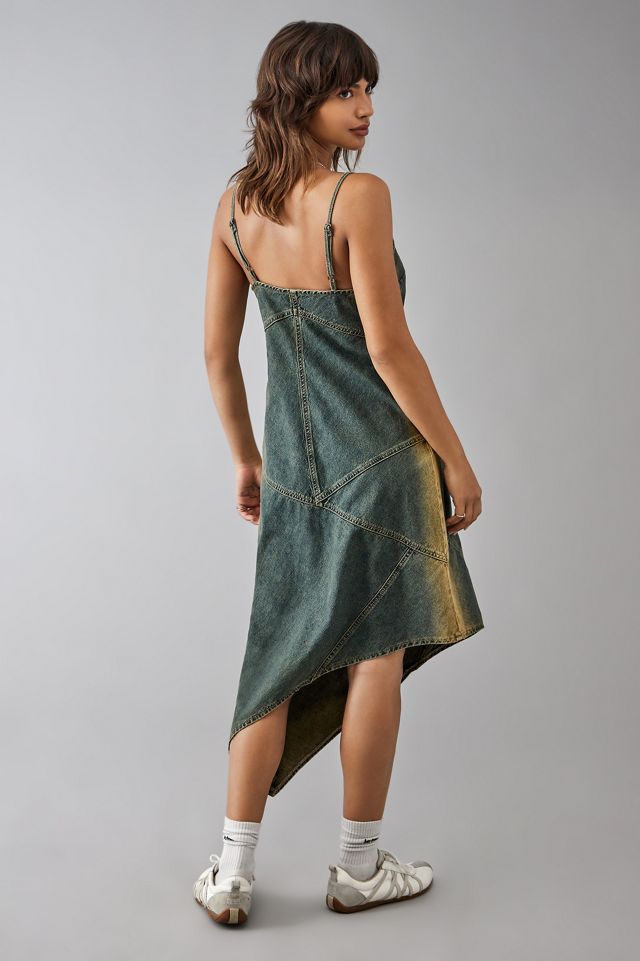 BDG Parker Asymmetric Denim Midi Dress  #3