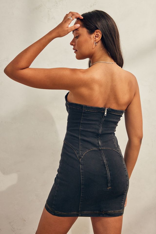 Urban outfitters black outlet denim dress