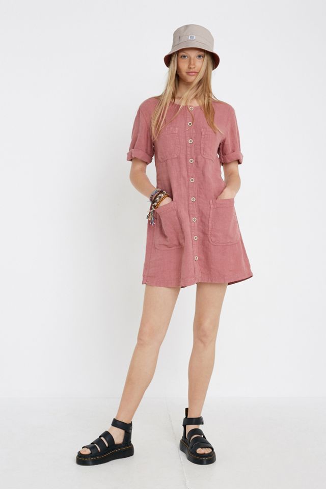 UO Peggy Rose Utility Mini Vestido de Bolsillo #2