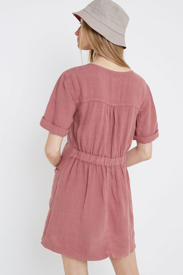 UO Peggy Rose Utility Mini Vestido de Bolsillo #3