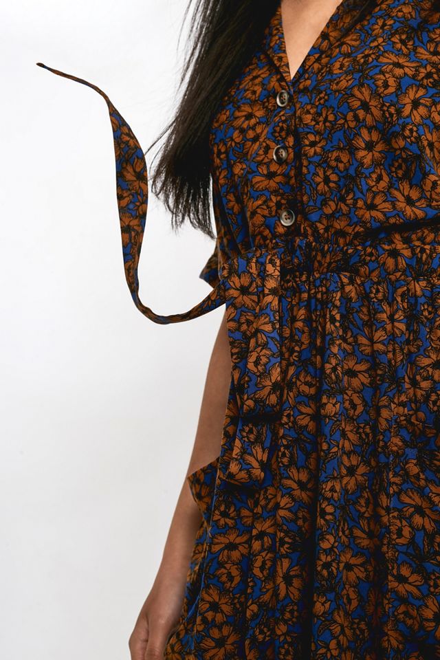 UO - Mini robe Matilda à fleurs marron #1