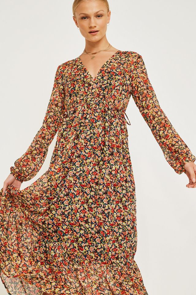 UO – Robe longue étagée à fleurs Myrtle #2