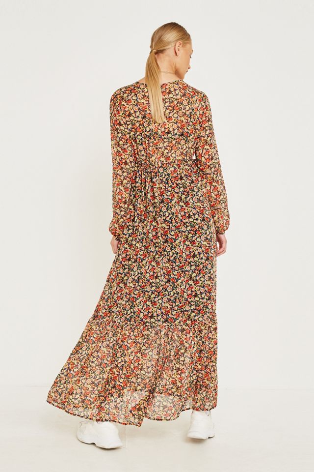 UO – Robe longue étagée à fleurs Myrtle #5