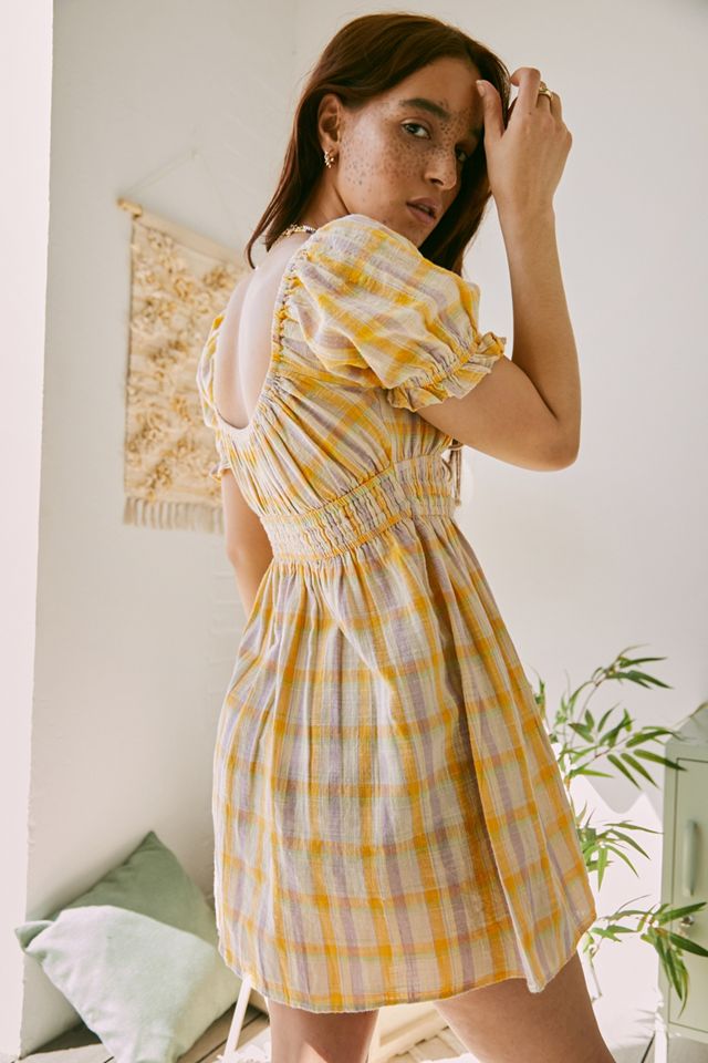 UO Pixie Milkmaid Mini Dress #1