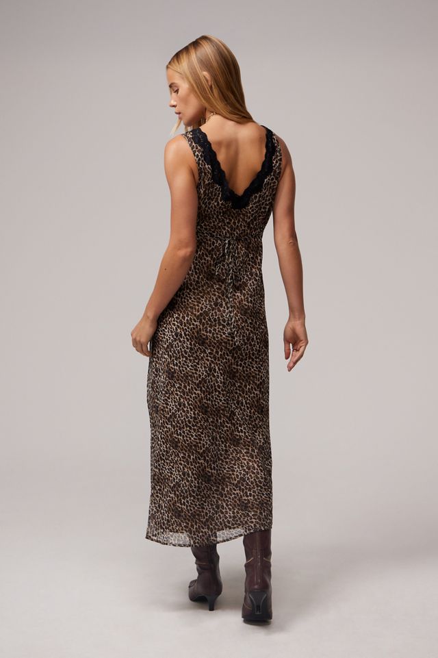 Light Before Dark Kirsten Leopard Print Midi Dress  #3