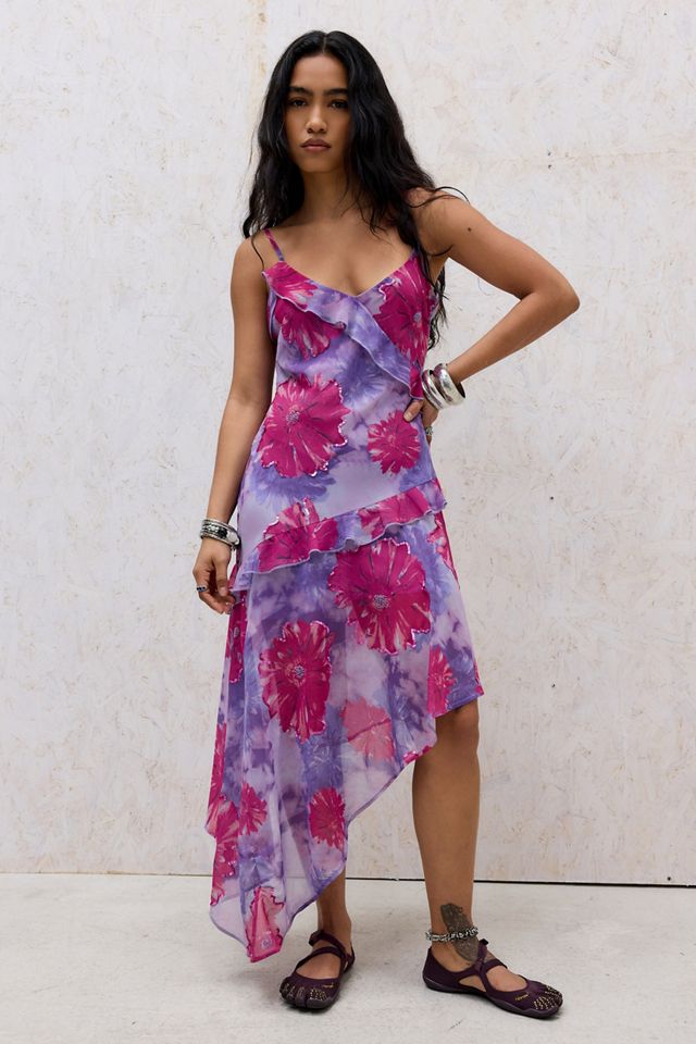 Robe midi à volants UO Cara #2