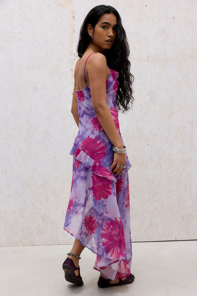 Robe midi à volants UO Cara #4