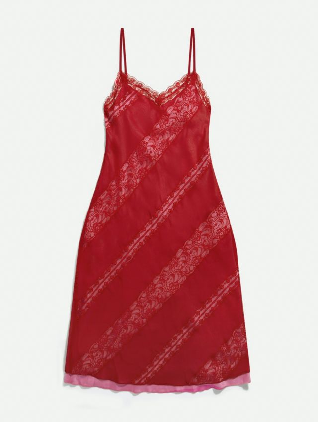 UO Alexis Lace Slip Mini Dress