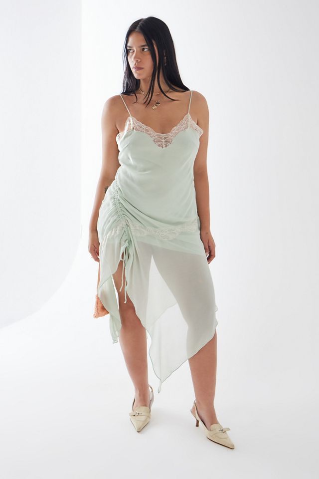 Vestito Slip Asimmetrico Arricciato Alexa Light Before Dark #4