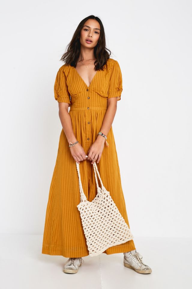 Urban outfitters 2025 mustard dress