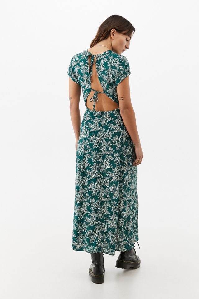 UO Lindsey Toile De Jouy Cap-Sleeve Midi Dress #1